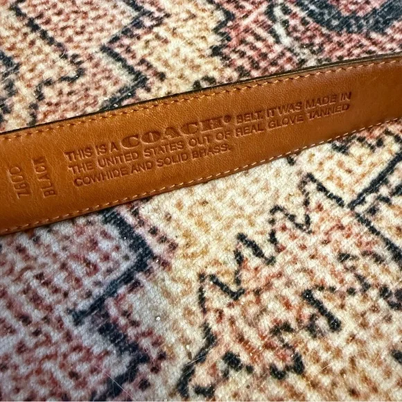 Coach Belt 76CD Black - Picture 2 of 7